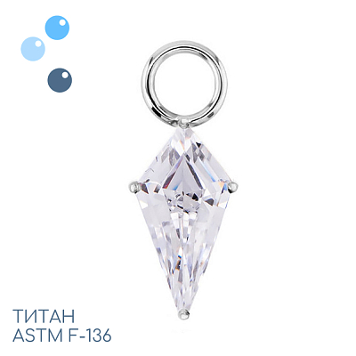 Подвеска из титана Rhomb